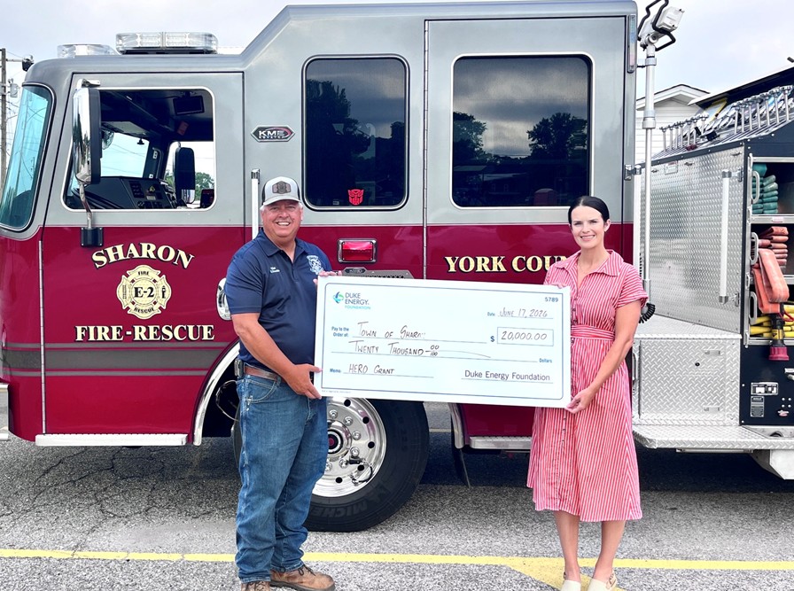 Duke Energy HERO Grant Award Recipient